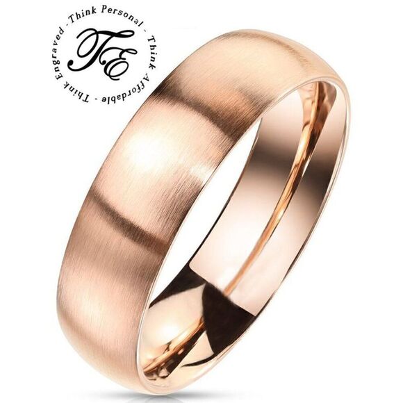 Women's Rose Gold Wedding Ring - Girls Rose Gold Wedding Ring – Pinky Ring - Picture 1 of 8